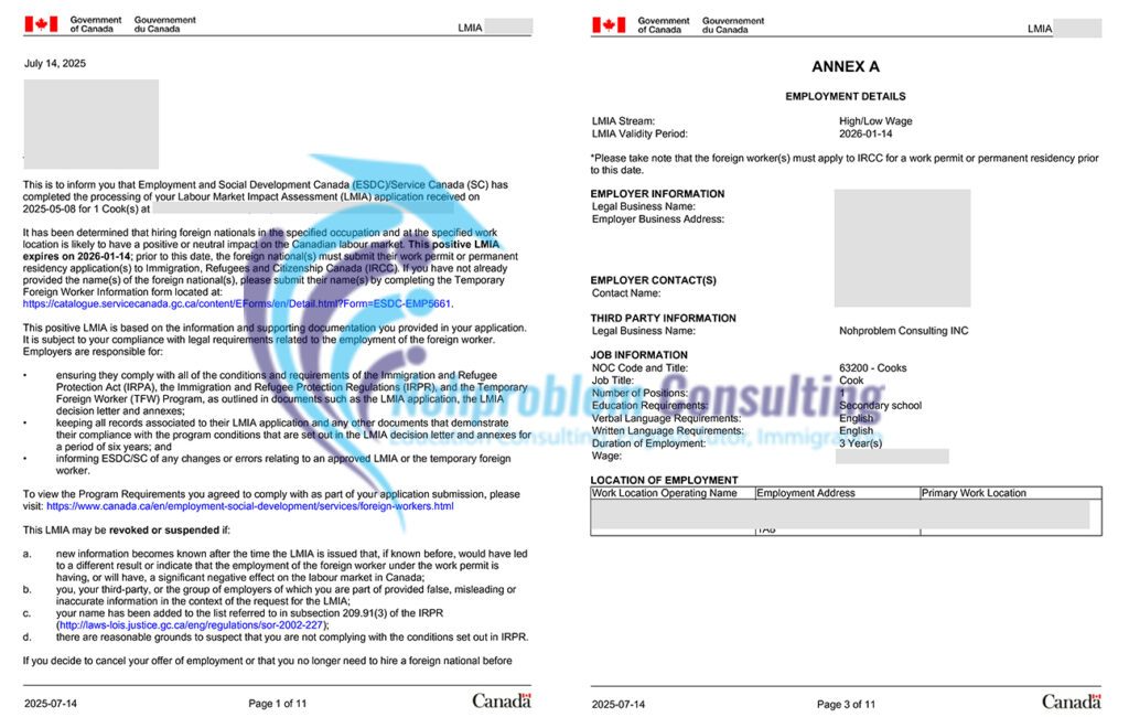 Approval document for this case