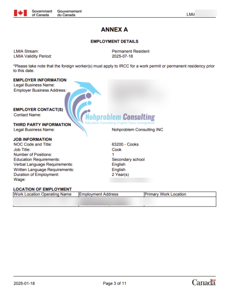 Approval document for this case