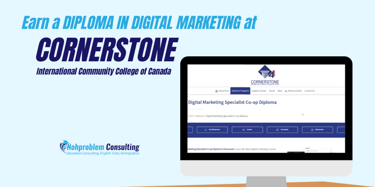 Earn a Diploma in Digital Marketing at Cornerstone International Community College of Canada (CICCC)